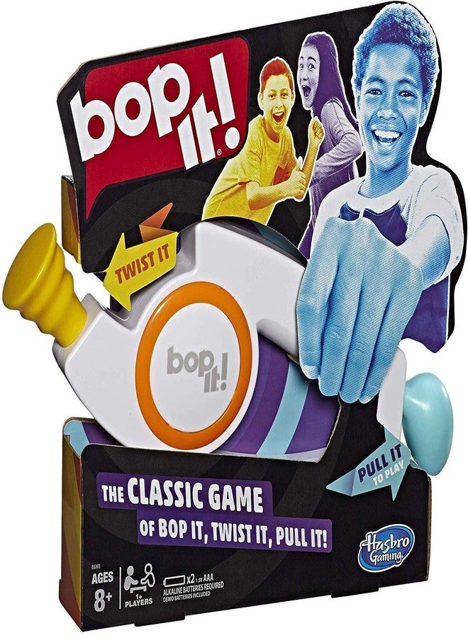 bop it Hasbro Gaming Bop It! Electronic Game for Kids Ages 8 and up, Kids Games for 1 or More Players, Board Games for Kids, Kids Gifts - Image 1